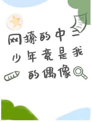 网撩的中二少年竟是我的偶像封面