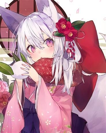 穿越游戏世界后变成了妖狐少女封面