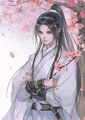 明月席地而坐封面