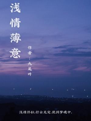浅情薄意封面