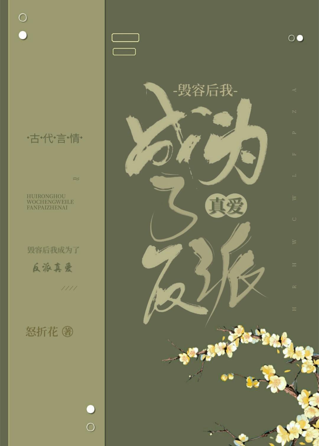 毁容后我成为了反派真爱封面