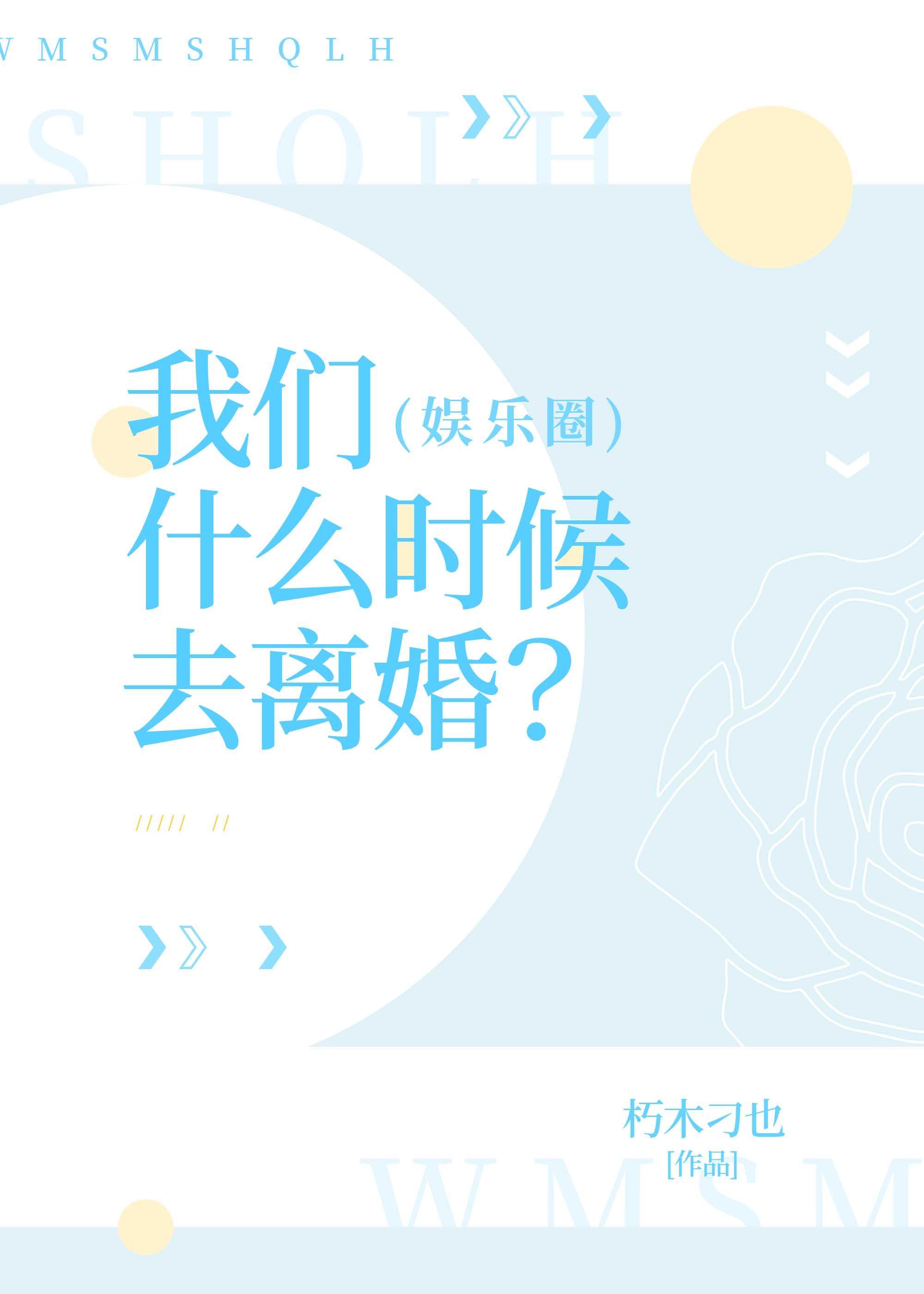 我们什么时候去离婚？（娱乐圈）封面