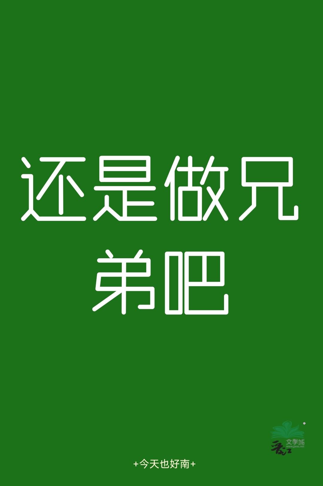 还是做兄弟吧封面