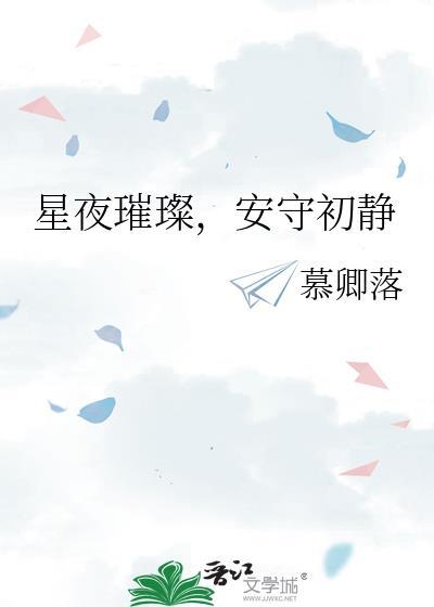 星夜璀璨，安守初静封面