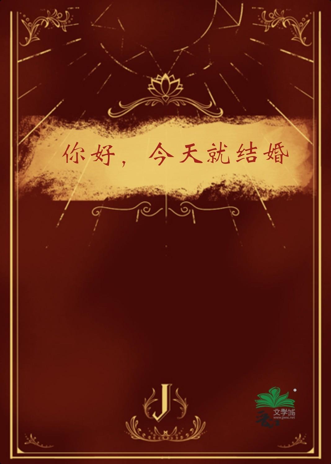 你好，今天就结婚封面