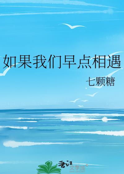 如果我们早点相遇封面