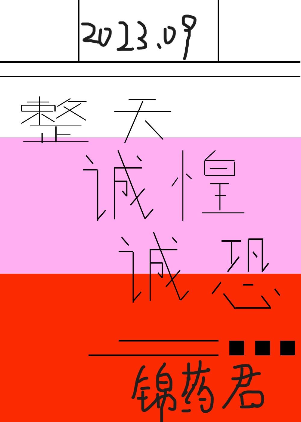 整天诚惶诚恐封面
