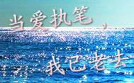 当爱执笔，我已老去封面