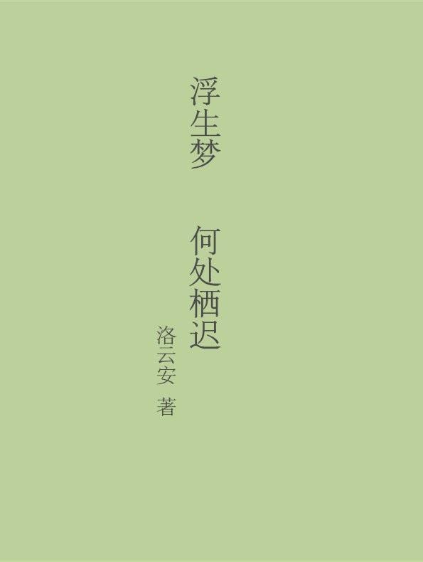 浮生梦 何处栖迟封面