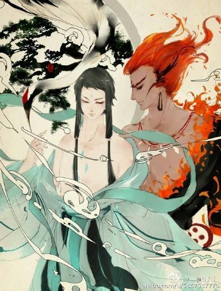 [大鱼海棠]赤松子和祝融封面