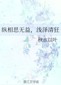纵相思无益，浅泽清狂封面
