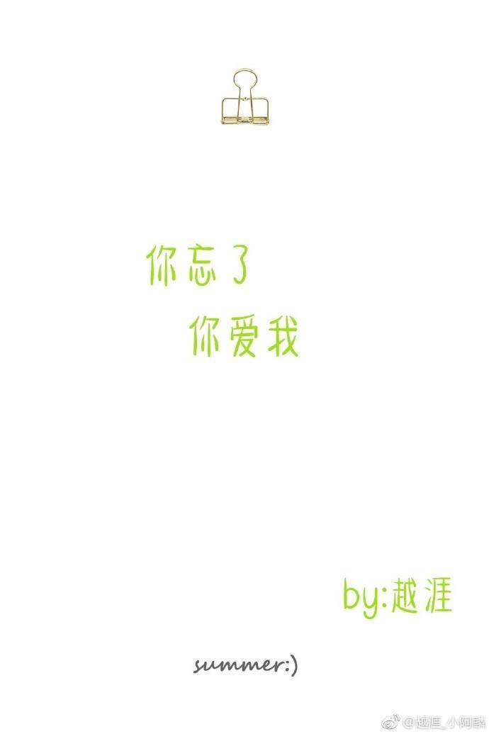 你忘了你爱我封面