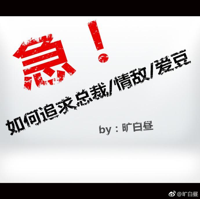急！如何追求总裁封面