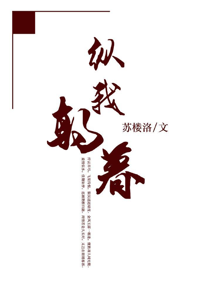 纵我朝暮封面