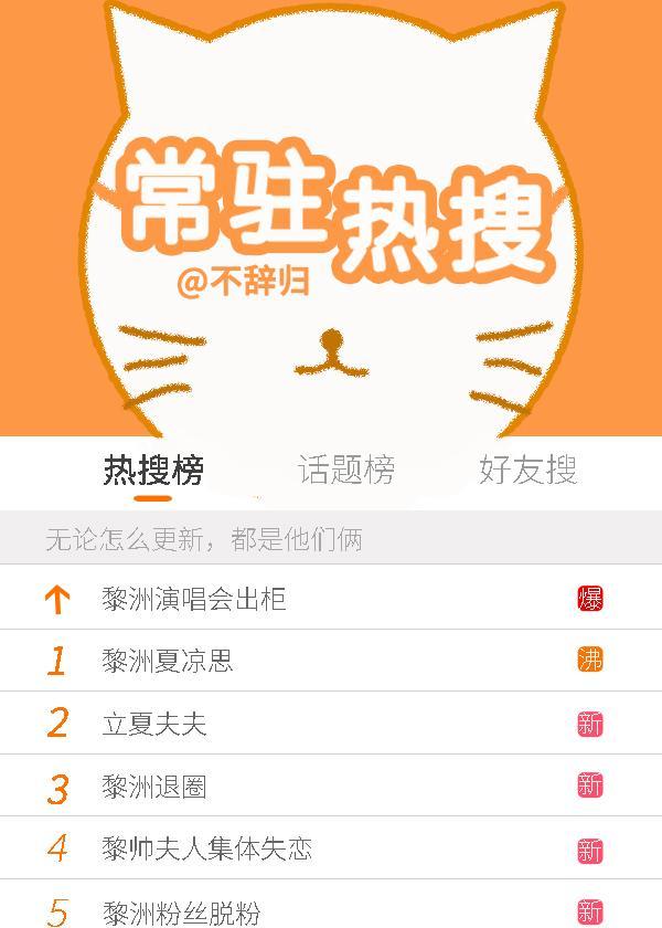 常驻热搜封面
