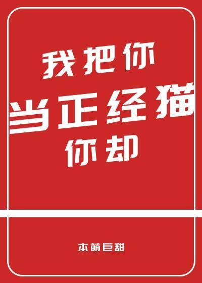 我把你当正经猫你却封面