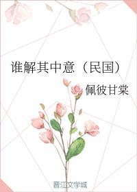 谁解其中意（民国）封面