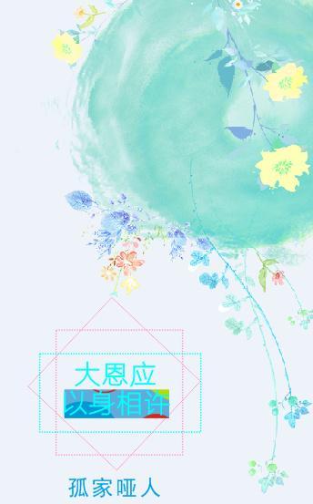 大恩应以身相许封面