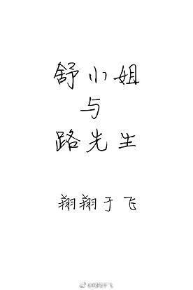 舒小姐与路先生封面