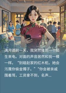 我接到一个陌生来电，她说别碰那个女人家的红木柜封面
