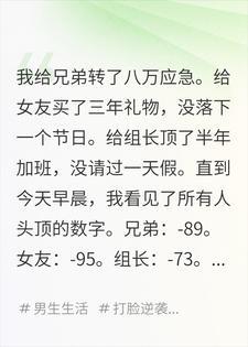 我能看见所有人头顶的数字，给了八万的兄弟是负89封面