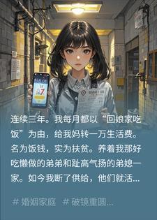我不再贴补娘家后，弟弟全家炸了封面