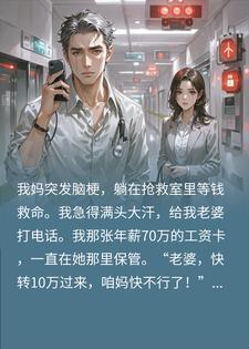 年薪70万全交老婆，我妈脑梗急需10万，她：没钱封面