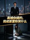 离婚你提的，我成首富你哭什么封面